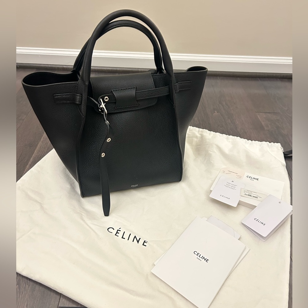 Celine Big Bag grained leather black